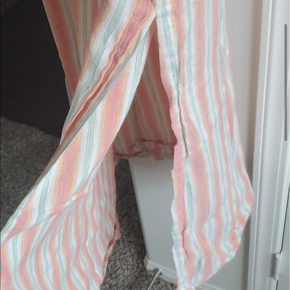 Reformation Linen Striped Dress/ Beach Cover Up - Picture 4 of 5